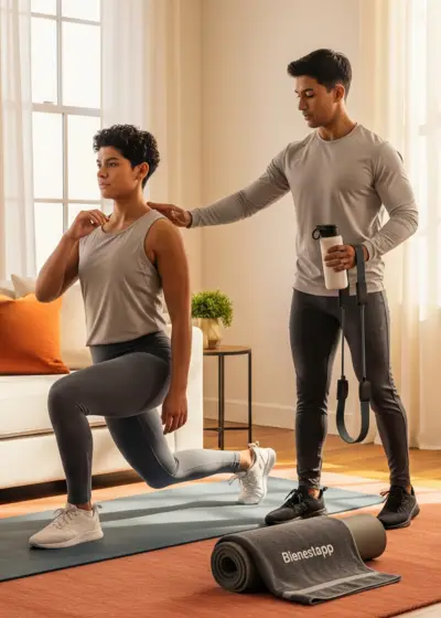 entrenador personal bienestapp en casa